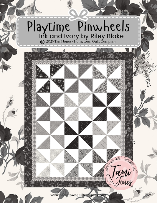 66x86 inch Playtime Pinwheels • Ink and Ivory