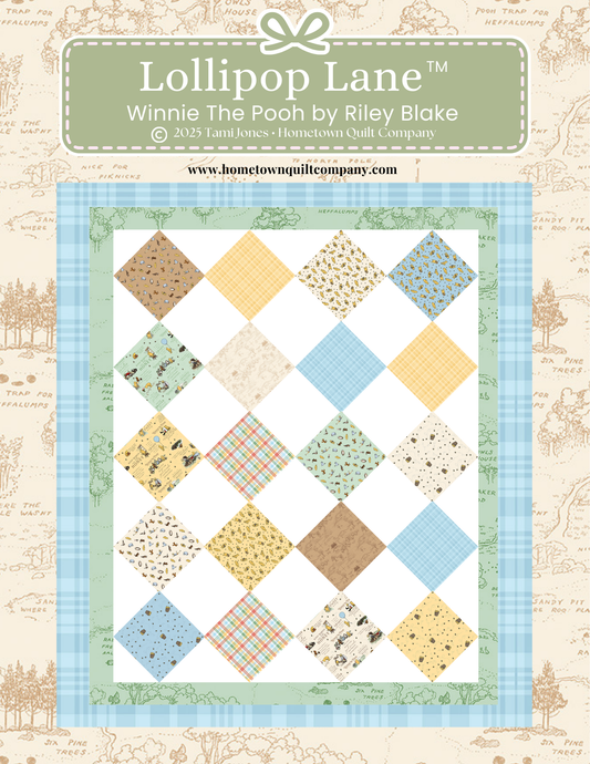 68 x 82 inch Lollipop Lane Quilt Kit • Winnie The Pooh