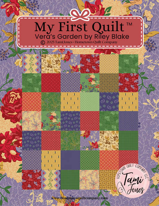 66x86 inch My First Quilt  • Vera’s Garden