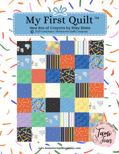 66x86 inch My First Quilt  • New Box of Crayons