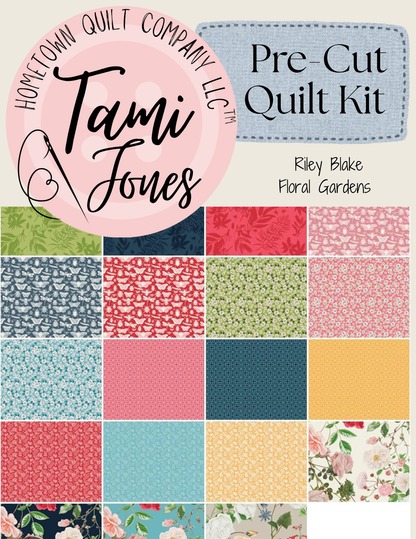Starburst Quilt Kit • Floral Gardens