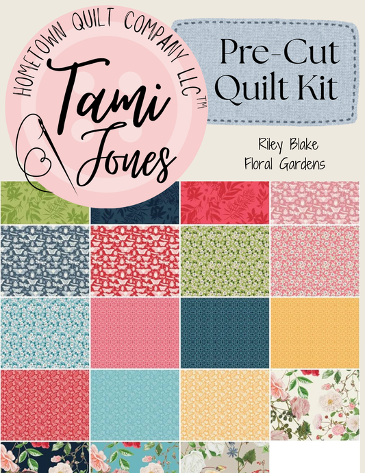 Starburst Quilt Kit • Floral Gardens