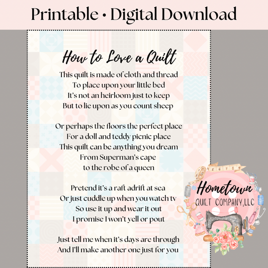 How to love a quilt - Full Page