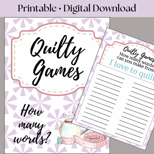 Quilt Game How many words