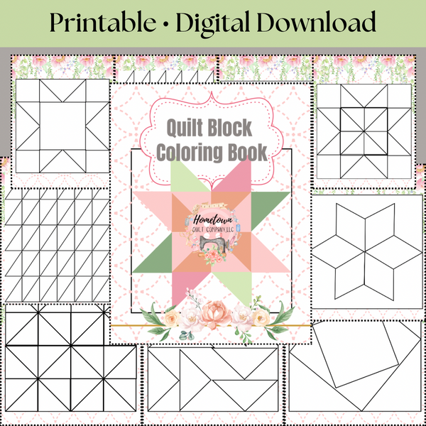 Quilt Block Coloring Book – Hometown Quilt Company