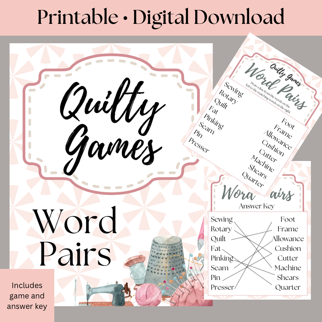 Quilt Game - Word Pairs