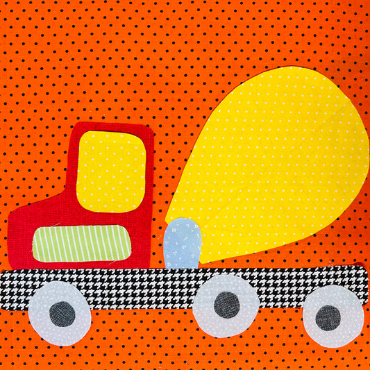 Cement Truck Appliqué