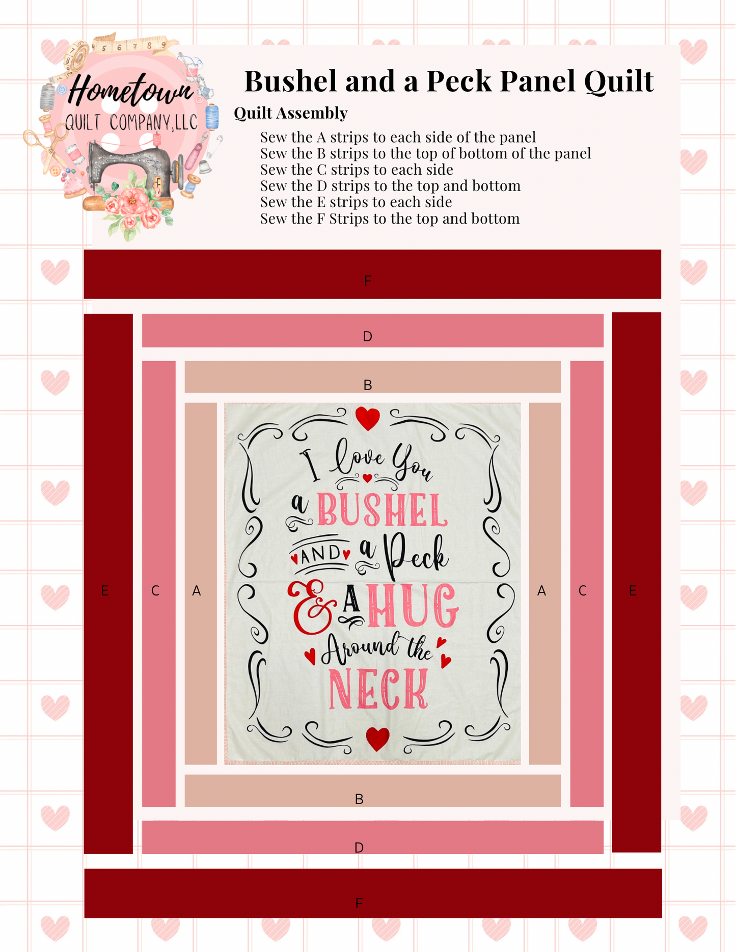 Bushel and A Peck Panel Quilt Kit