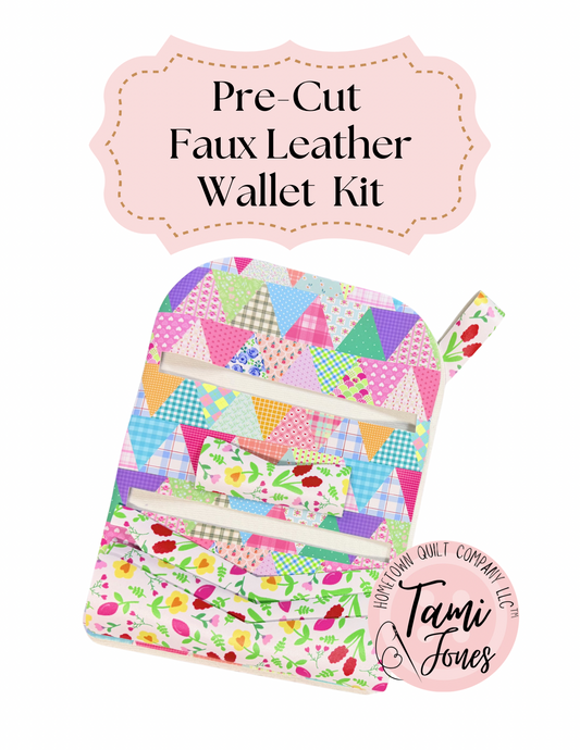 Faux leather wallet kit