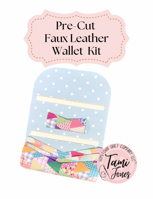 Faux leather wallet kit