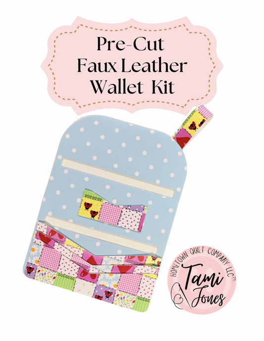 Faux leather wallet kit