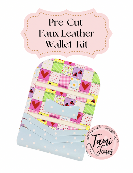 Faux leather wallet kit