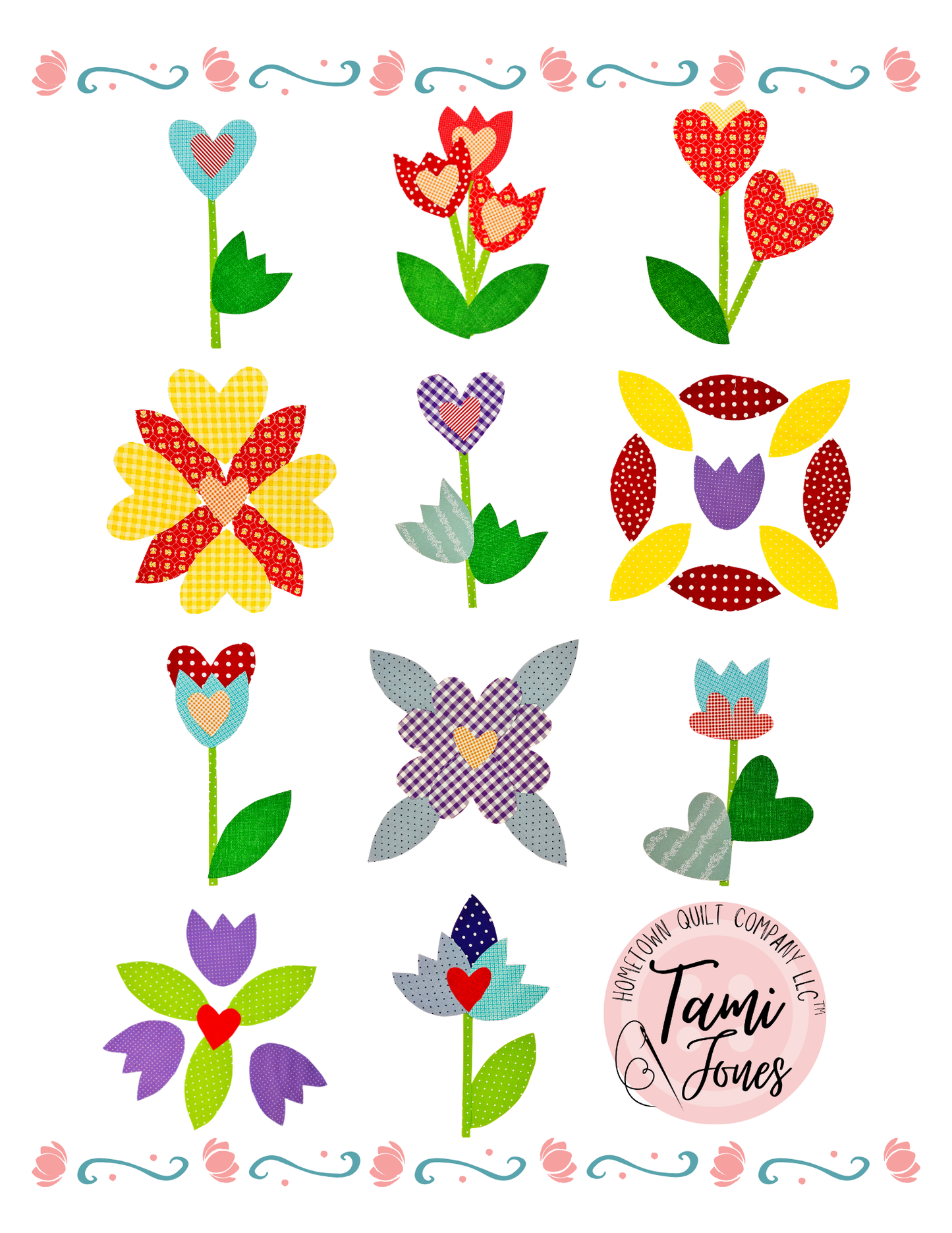 Floral Gardens Appliqué Set