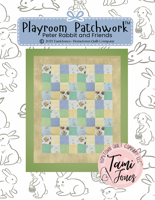 56x64 inch Playroom Patchwork • Peter Rabbit and Friends