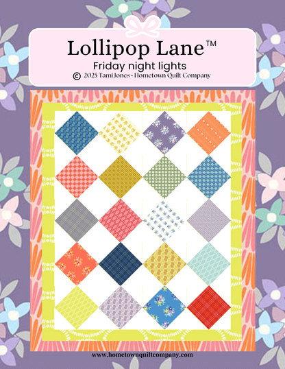 Lollipop Lane Quilt Pattern Printed Copy