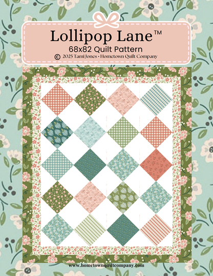 Lollipop Lane Quilt Pattern Printed Copy