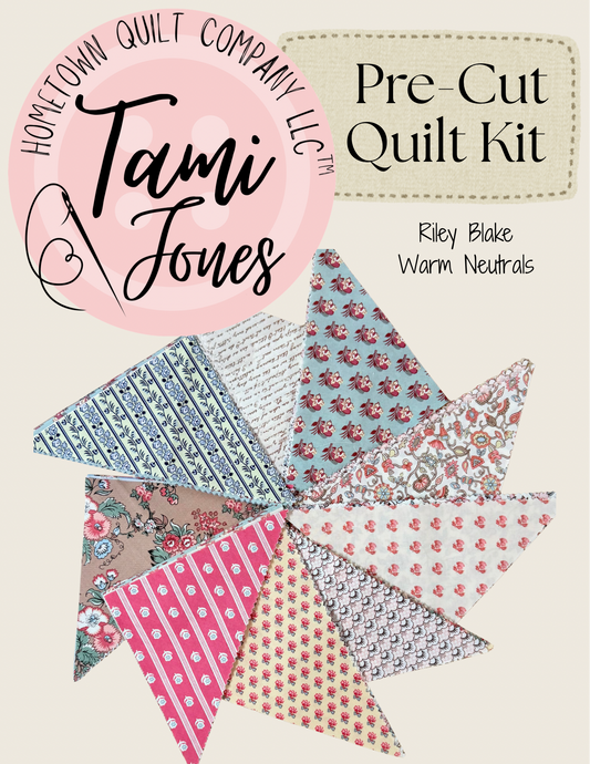 Starburst Quilt Kit 56x56 inch • Warm Neutrals
