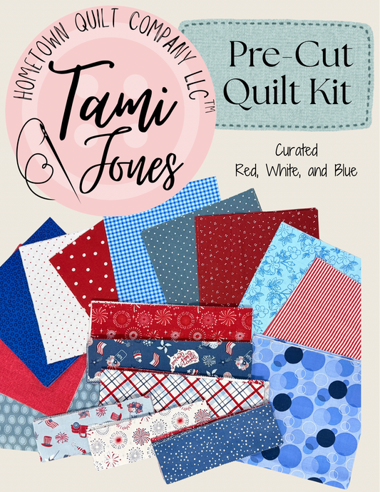 Quilt Kit Building Blocks 69x78 inch
 • Red, White, and Blue