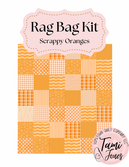 Rag Bag Kit • Scrappy Oranges