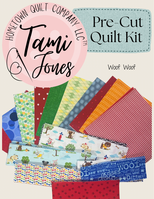 Quilt Kit Building Blocks 69x78 inch
 • Woof Woof