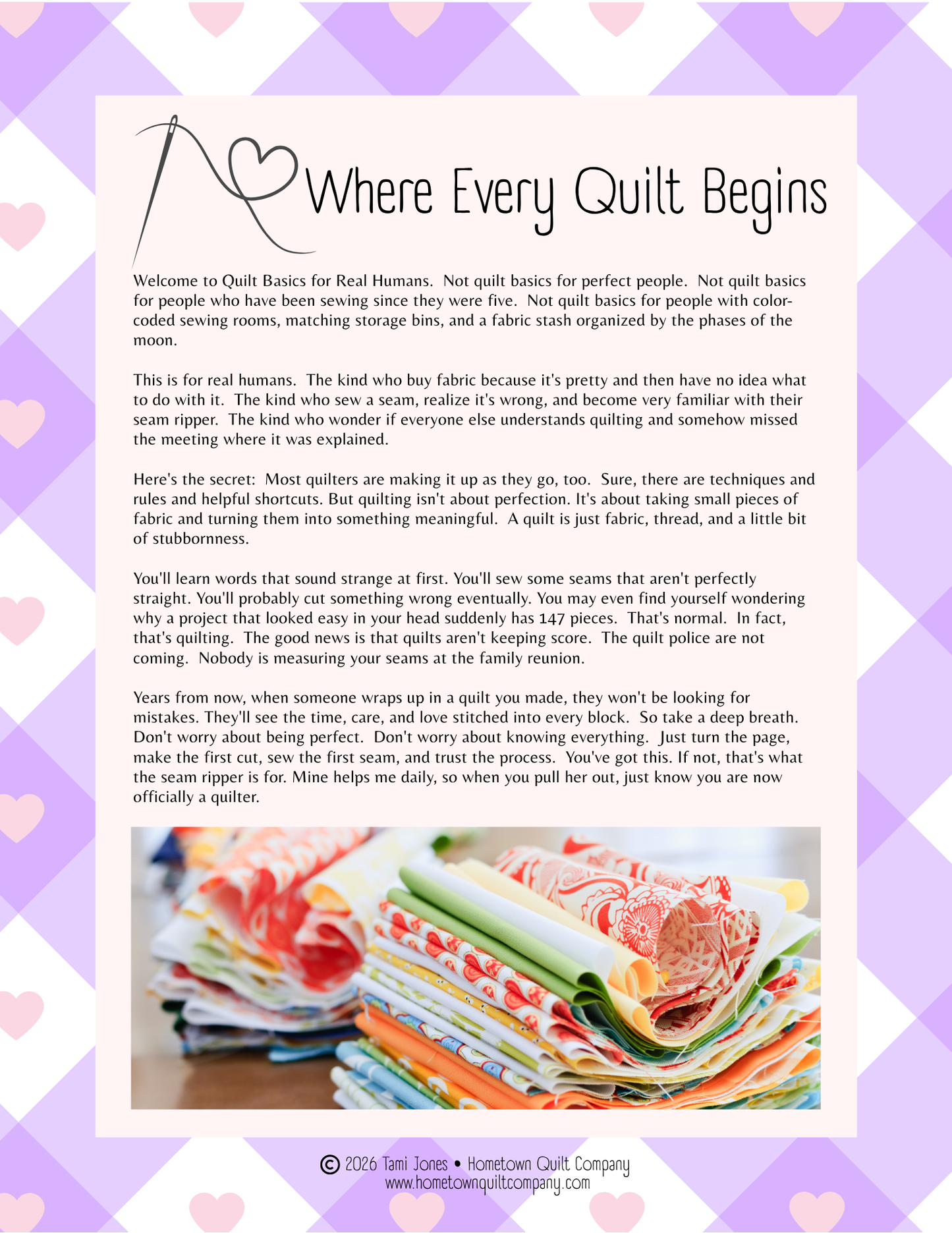 Sewing With Confidence • Module 2 Your First Projects