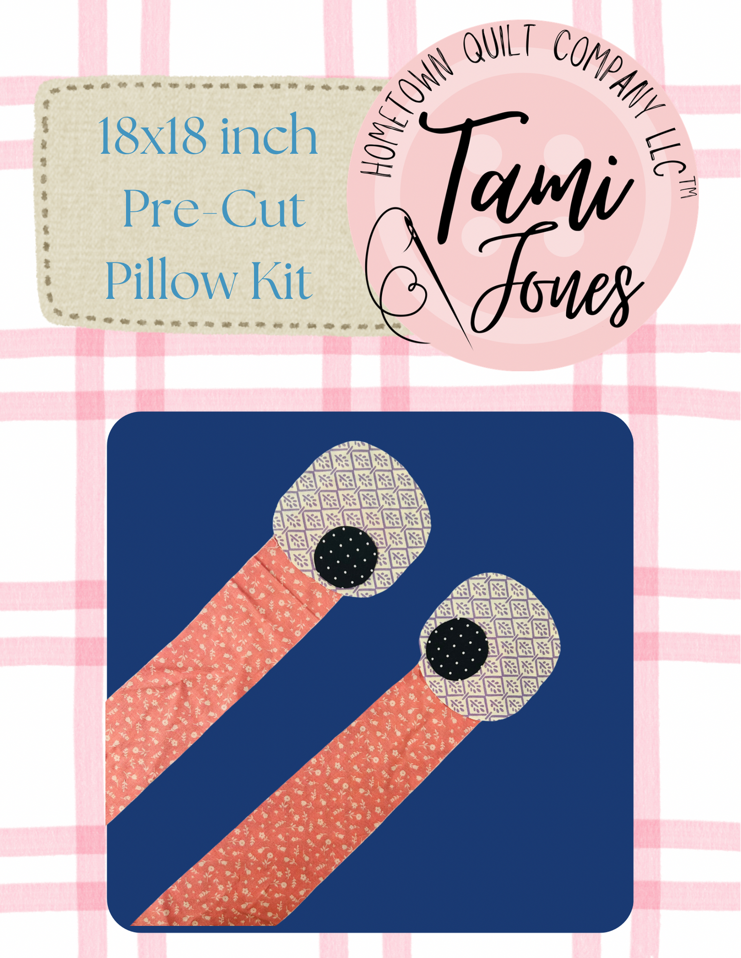 Monster 18x18 inch pre-cut pillow kit