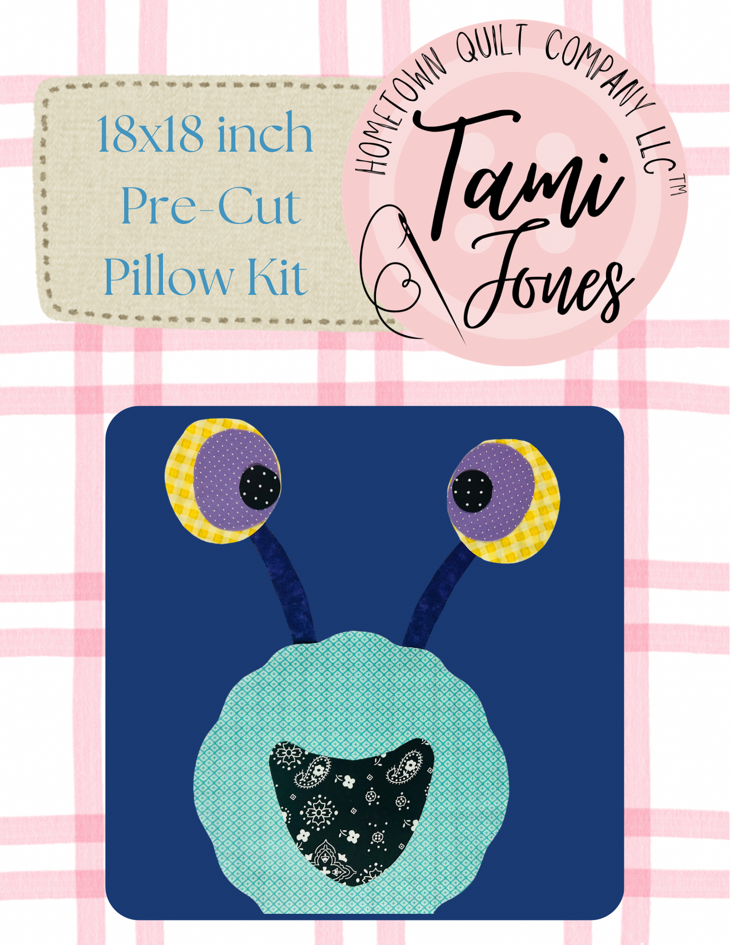 Monster 18x18 inch pre-cut pillow kit