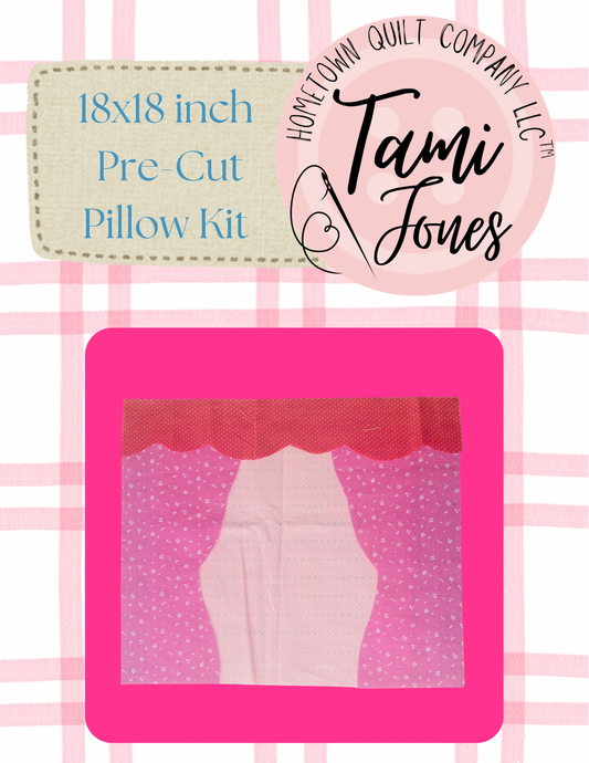 Stage 18x18 inch pre-cut pillow kit