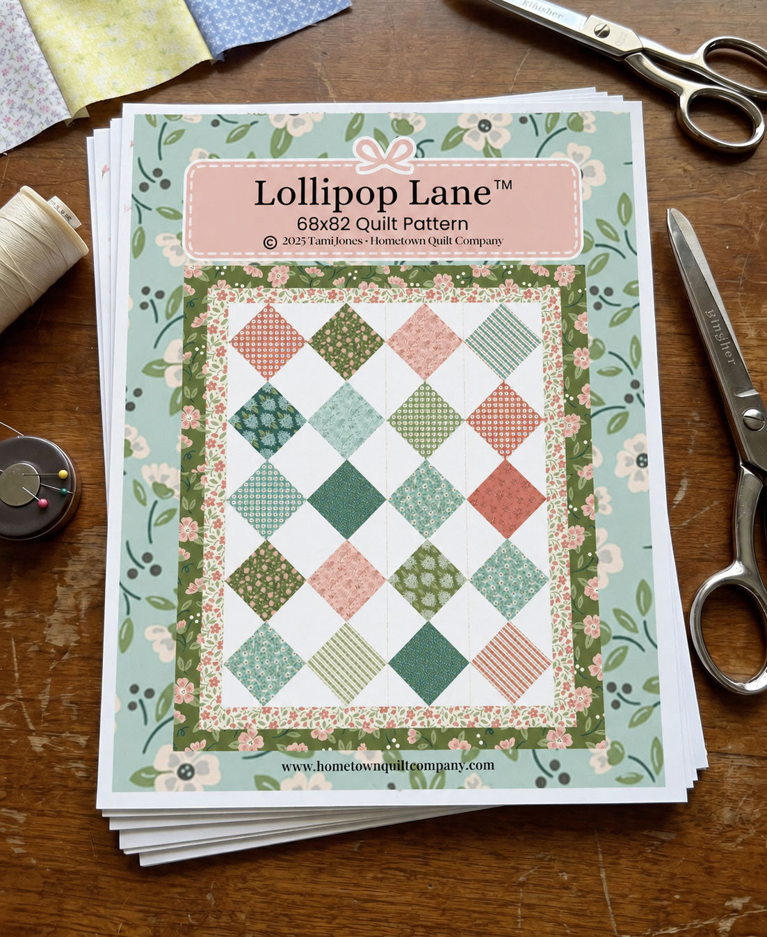 Lollipop Lane Quilt Printed Pattern