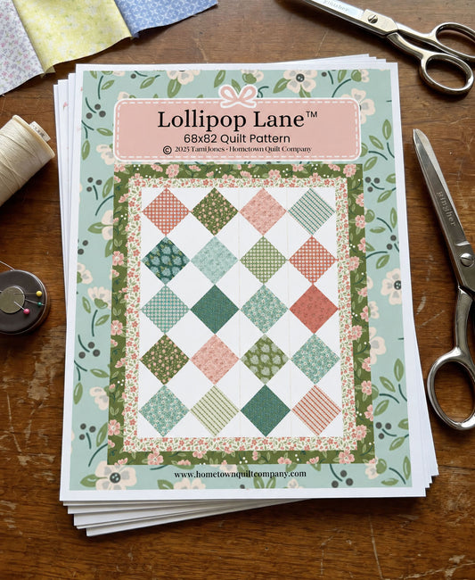 Lollipop Lane Quilt Printed Pattern