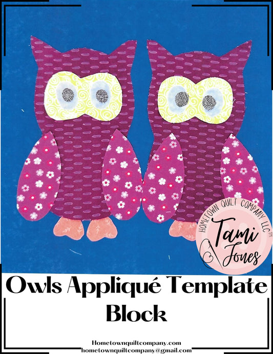 Owls Appliqué Pattern