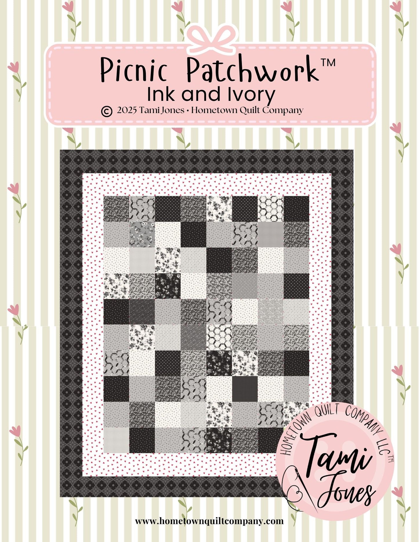 56x64 inch Rag Quilt Kit  • Ink and Ivory
