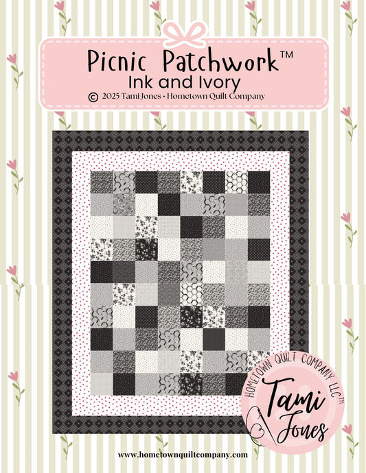 56x64 inch Rag Quilt Kit  • Ink and Ivory