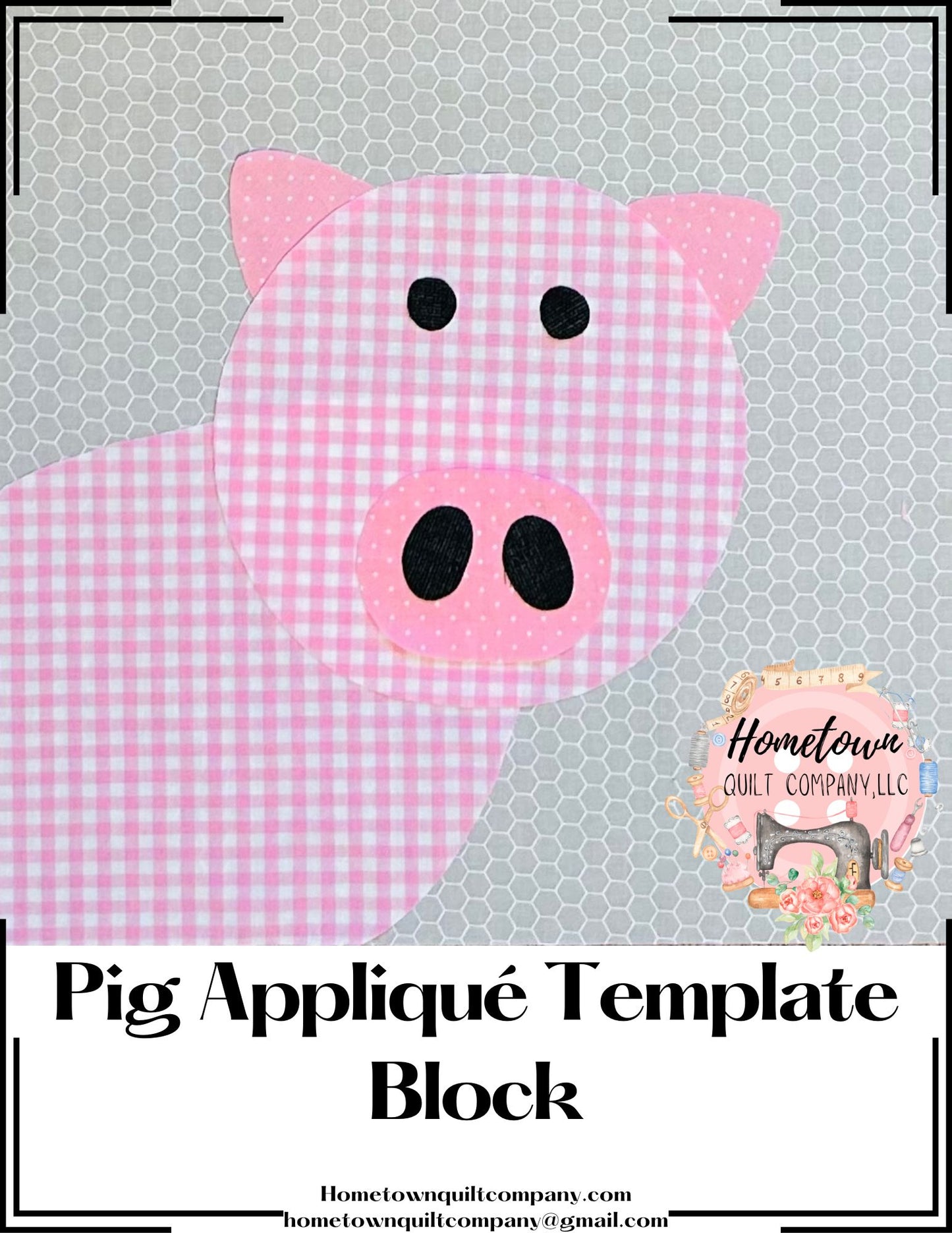 Pig Appliqué Pattern