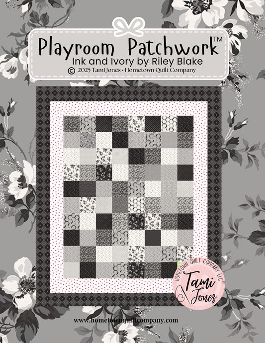 56x64 inch Playroom Patchwork • Ink and Ivory
