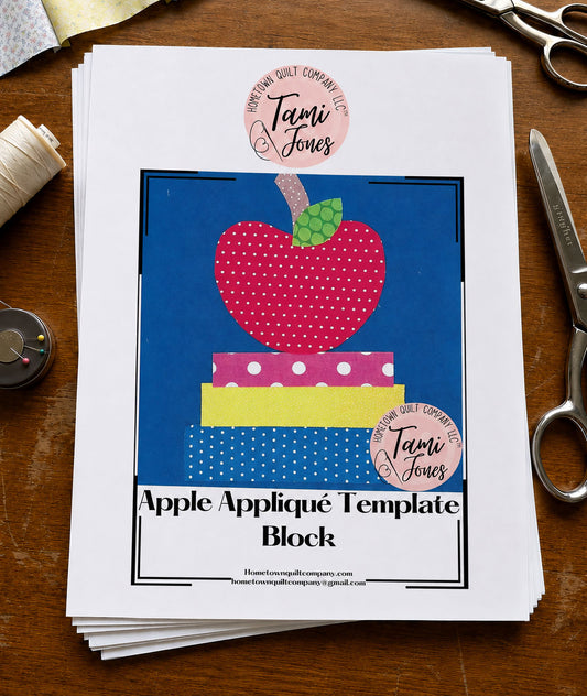 School Appliqué Template Set Printed