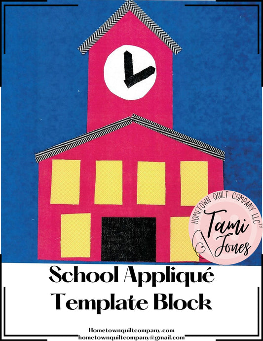 School Appliqué Pattern
