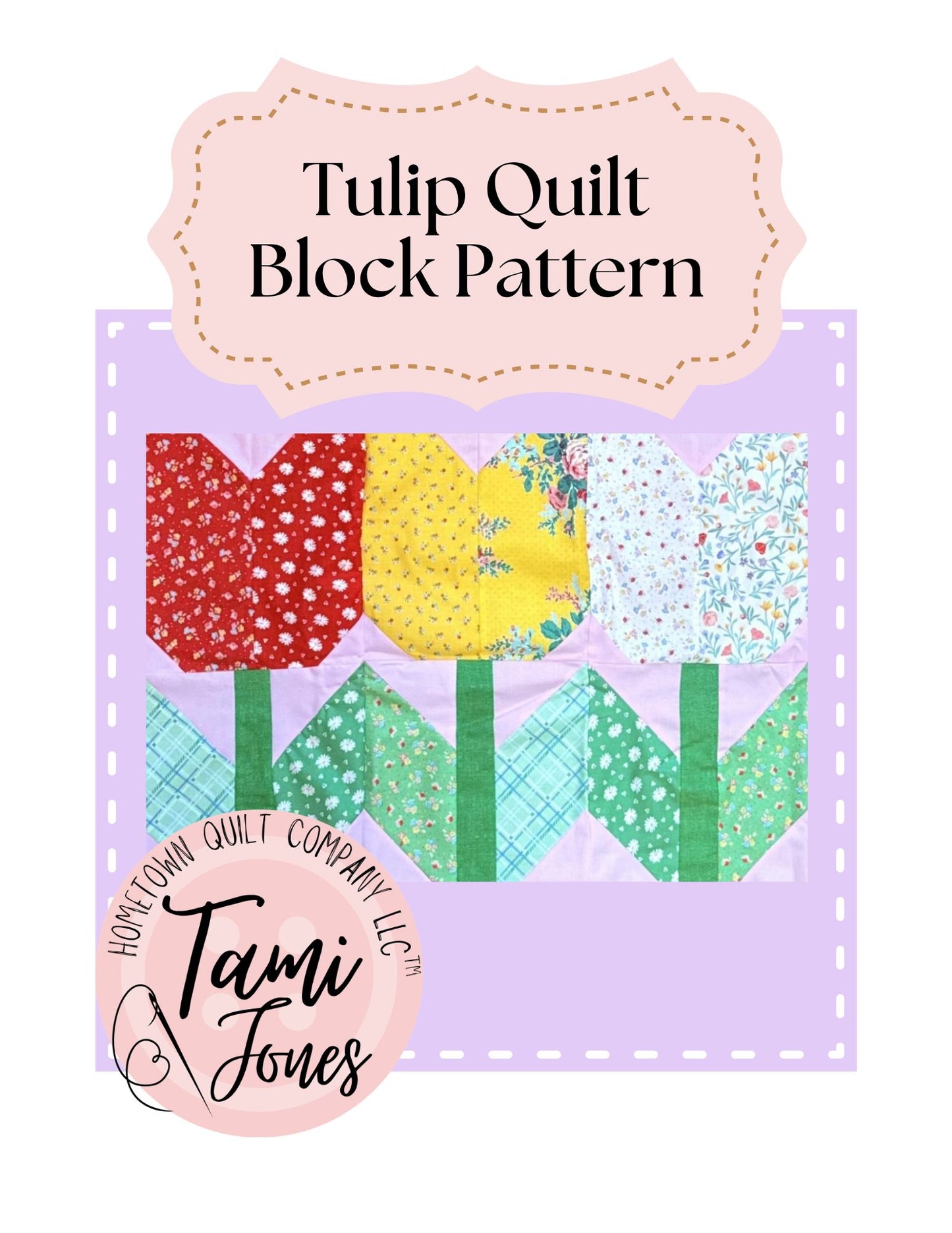 Tulip Quilt Square Pattern