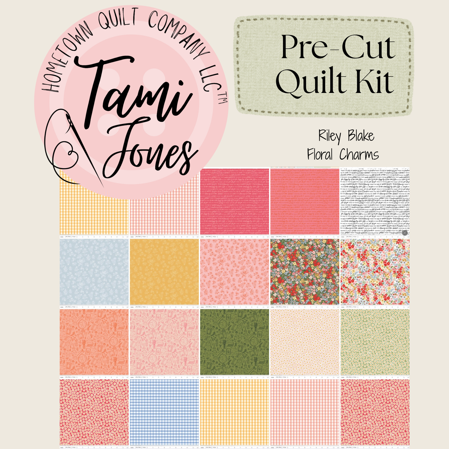 Starburst Quilt Kit • Floral Charms