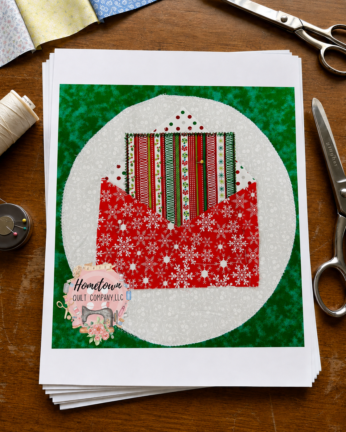 Letter to Santa 12x12 Appliqué Template Printed