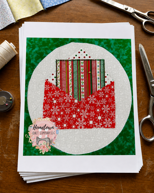 Letter to Santa 12x12 Appliqué Template Printed