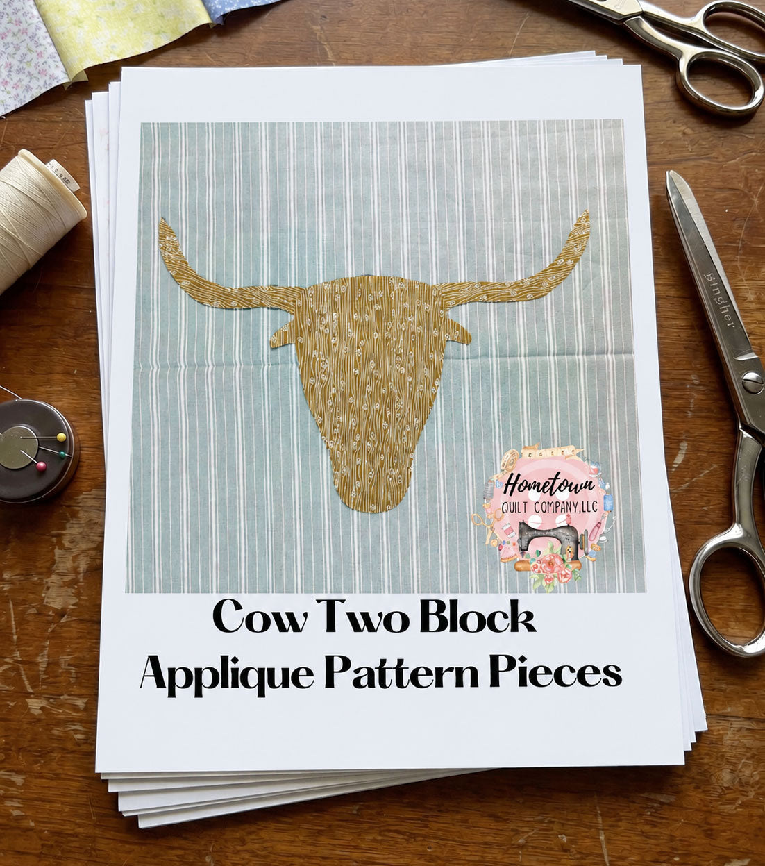Cow Two Printed Template