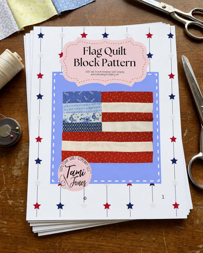 Flag Block Printed Pattern