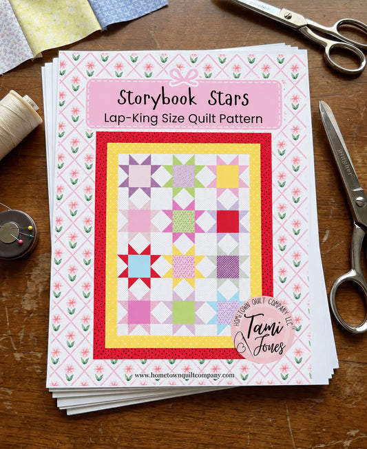 Storybook Stars Quilt Printed Pattern